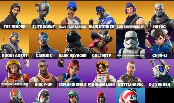 CONTA FORTNITE COM CEIFADOR E FRESH 23 SKINS-S3 FULL-TRYHARD