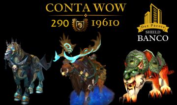 Conta WoW antiga com itens raros colecionáveis!