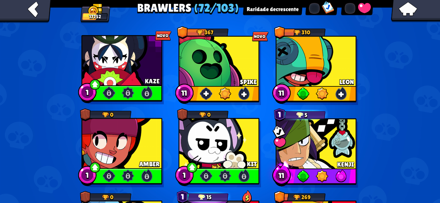 CONTA BRAWL STARS COM MUITOS BRAWLERS, SKINS, GEMAS, MOEDAS E BLINGS