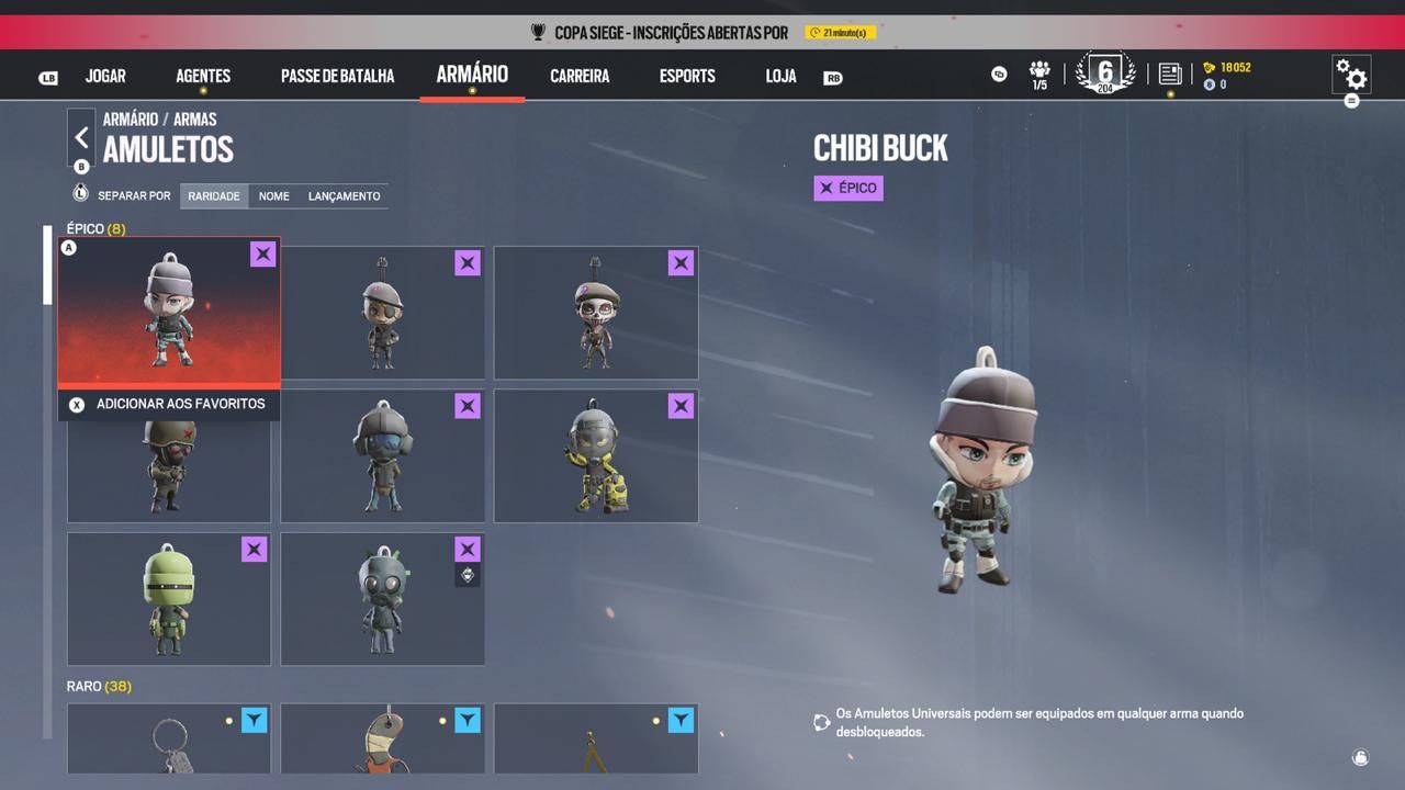 CONTA DE R6 COM MAIS DE 640 HORAS DE JOGO DIVERSAS SKINS E AGENTES, NÍVEL 204