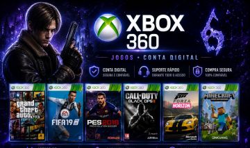 Jogos Conta Xbox 360 Mídia Digital