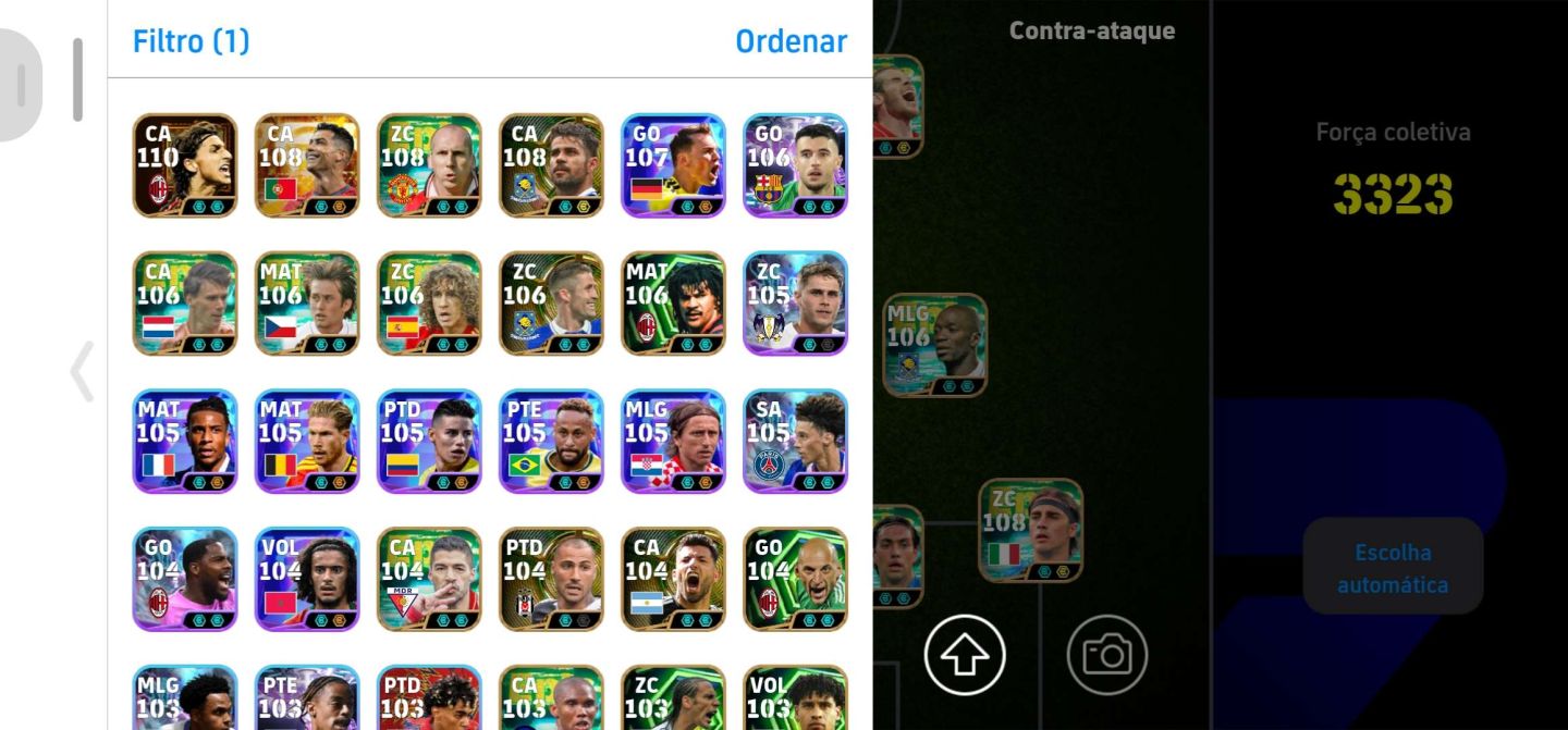 [META] Conta Efootball Mobile +3340 de Força + Full épico