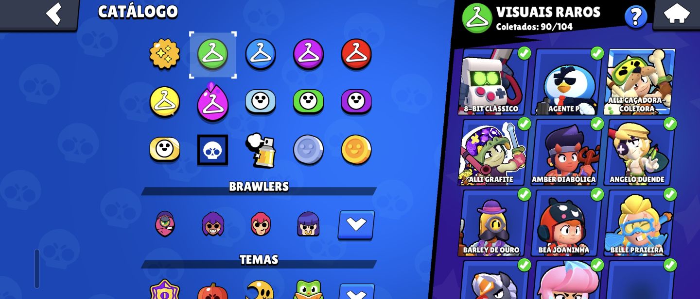 Brawl stars conta antiga todos os brawlers quase full