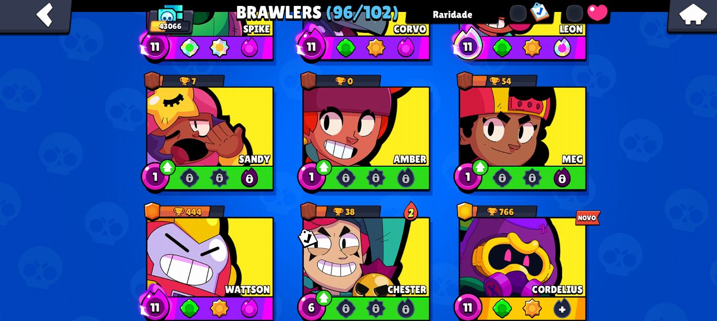 CONTA BRAWL STARS 47K TROFEU TODOS OS BRAWLERS LENDARIOS MUITA SKIN E LENDARIA