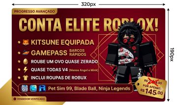 Conta Roblox: Kitsune Equip + Barcos Rápidos + Quase V4 + Roube um Ovo 1B+
