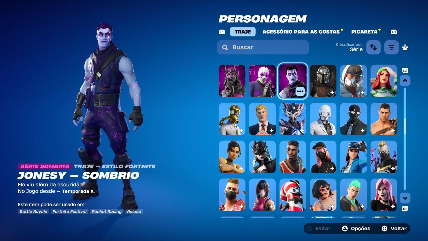CONTA FORTNITE: 242 SKINS + 184 PICARETAS | KRATOS PS5 + MACHADO DO KRATOS