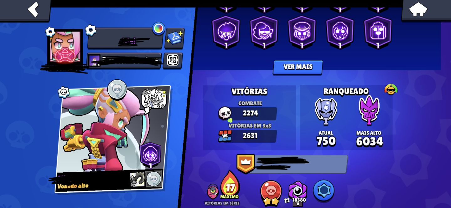 TODOS BRAWLERS KAZE STEAMPUNK. CONTA BRAWL MUITAS SKINS.