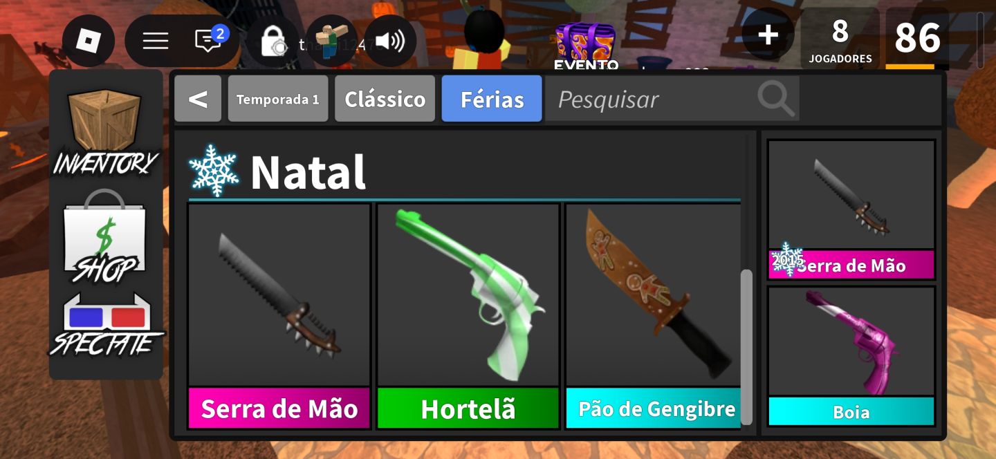 CONTA MURDER MYSTERY 2 ELITE | 1500+ ROBUX GASTOS + EMOTES!