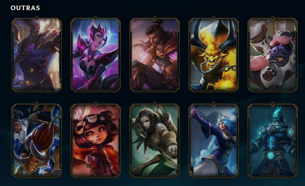 Conta League Of Legends Com todos campeões- 141 skins 10 anos de acc