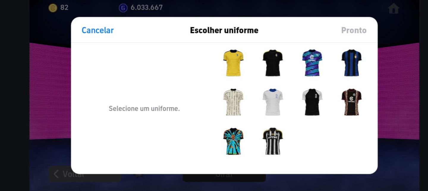 CONTA EFOOTBALL MOBILE RARA FORÇA 3166