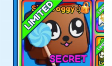 PROMOÇÃO!!! PET BUBBLEGUM SIMULATOR INFINITY (**Silly Doggy** PURO)