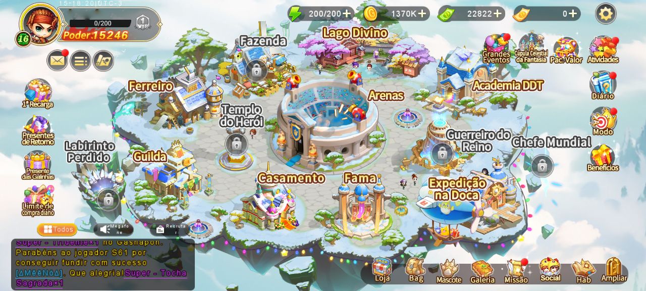 Conta DDTank Origin LVL 16 Urso Creme 251 +9 (251 DANO) S75