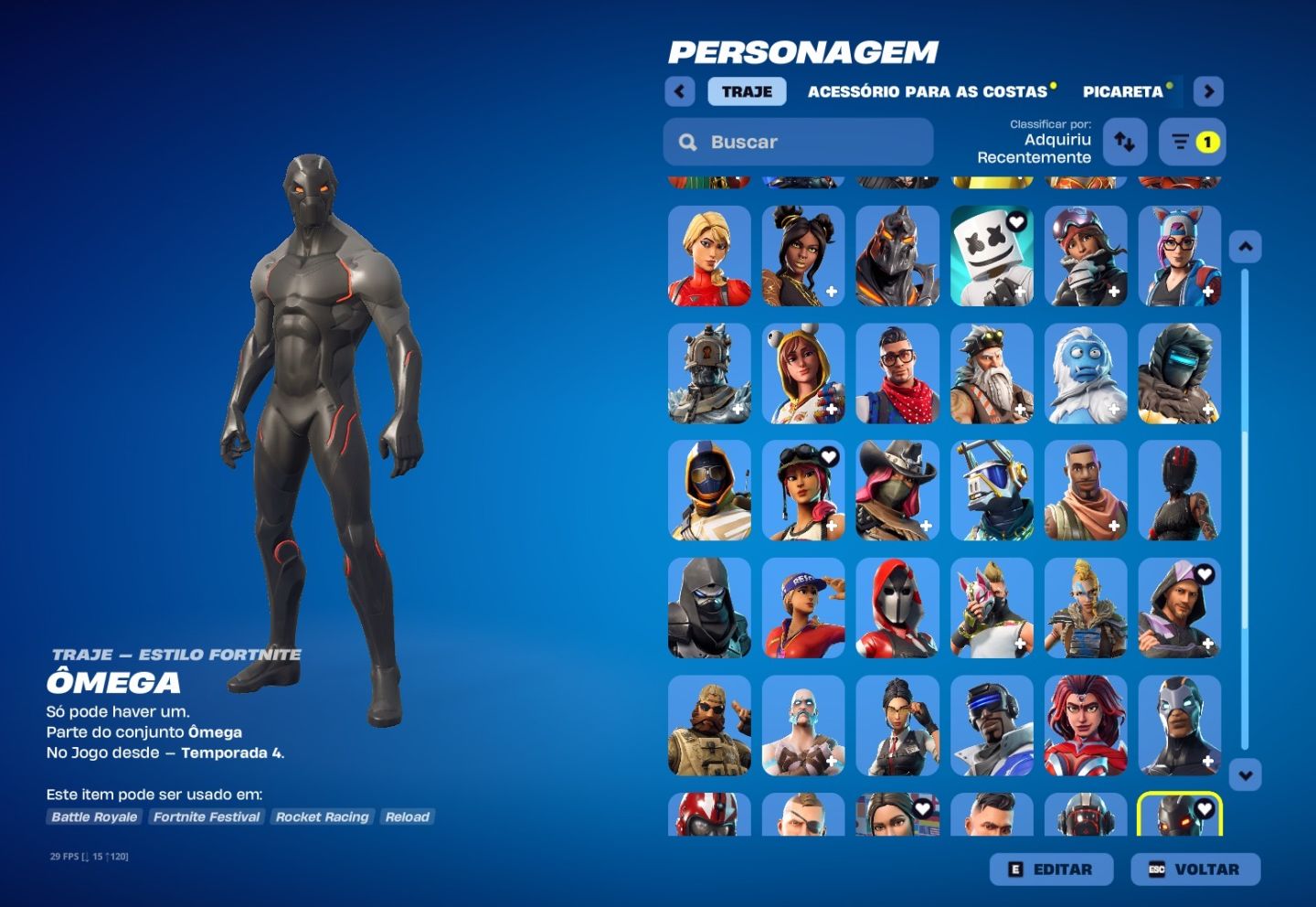 Conta Season 3 e 4 com Agente Corrupto e skin secreta muito rara!!!