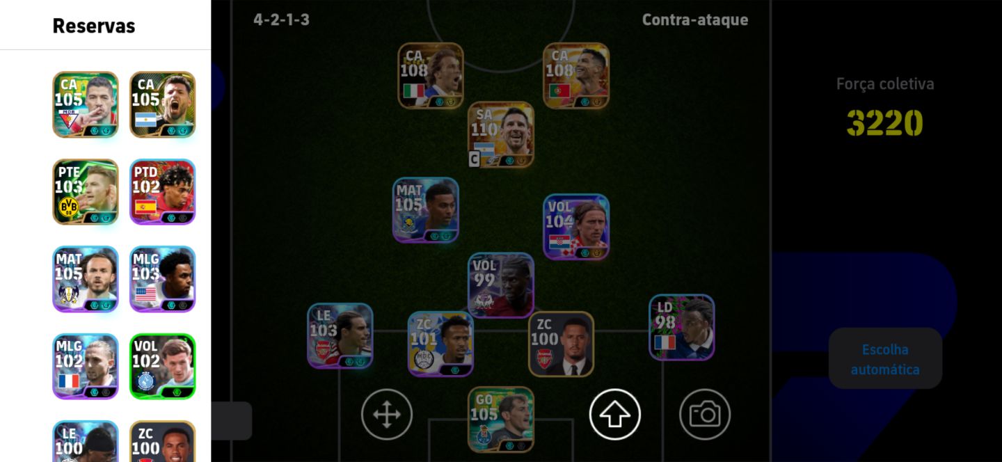 CONTA EFOOTBALL COM 3 BIG TIMES