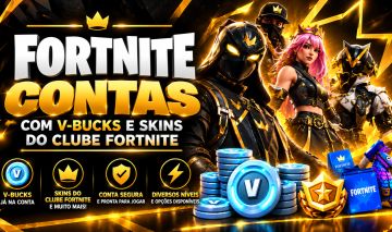 CONTAS DE FORTNITE COM V-BUCKS E SKINS DO CLUBE