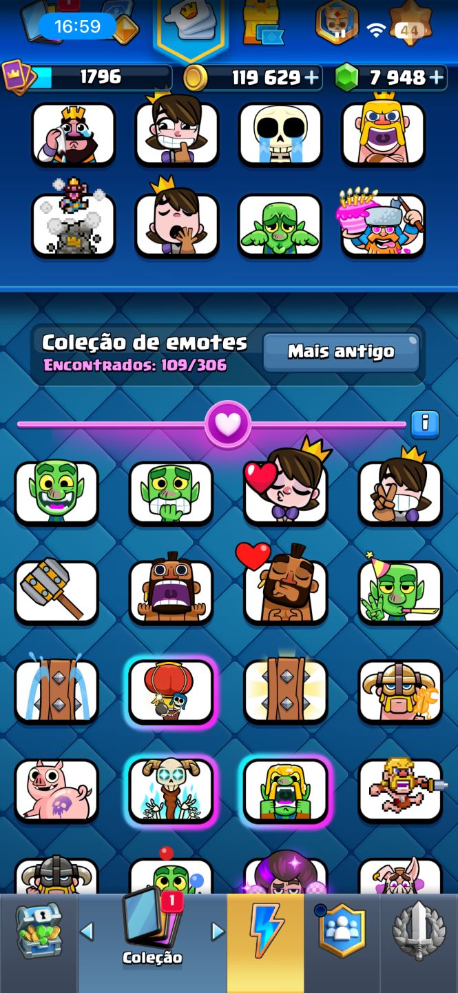Conta de Clash royale com 7900 gemas