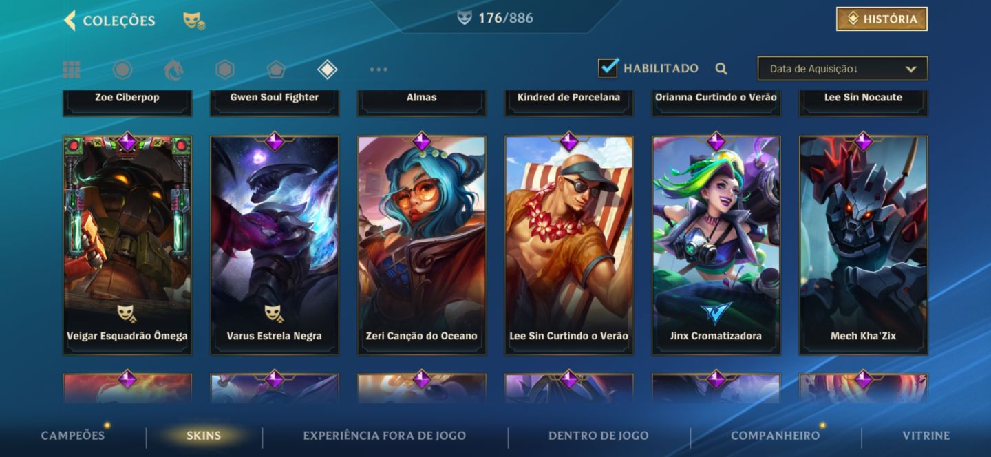 Conta 176 skins