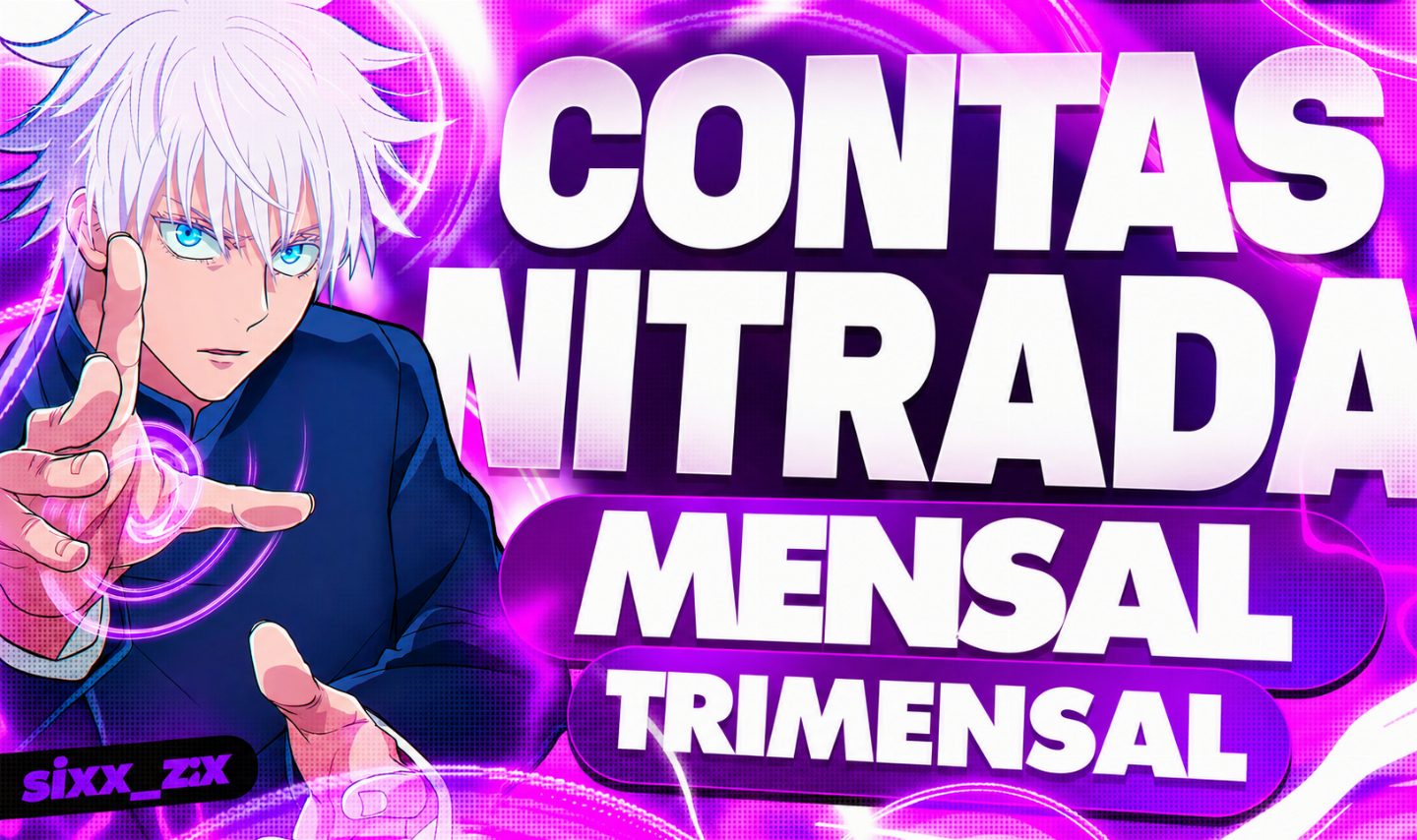 Conta Nitrada 3 Meses e 1 Mês Nitro + Virgem | Discord ( Entrega Automática!! )
