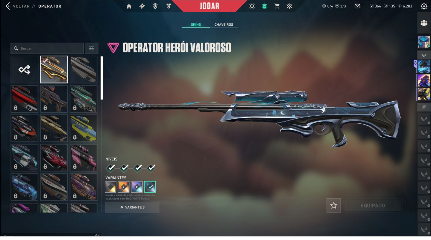 Conta Valorant com skins premium