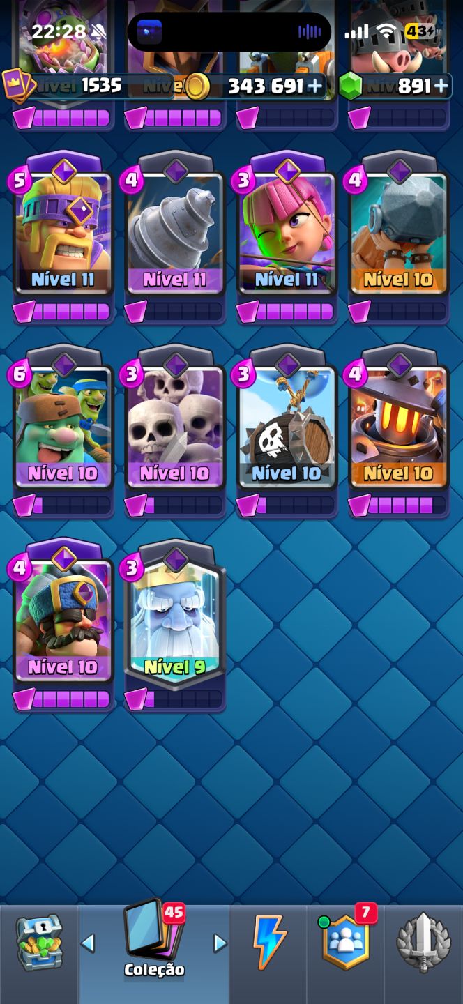 Conta de clash Royale muito roubada!!