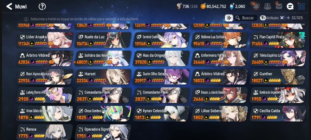 Epic Seven Conta Mid Game Rank S15 com Elvira ML e PvP Encaminhado e Recursos