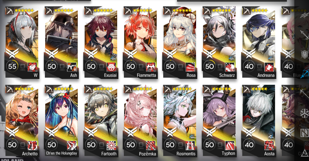 CONTA ARKNIGHTS - MUITOS 6 ESTRELAS E COM LIMITADOS - BOA PARA ENDGAME
