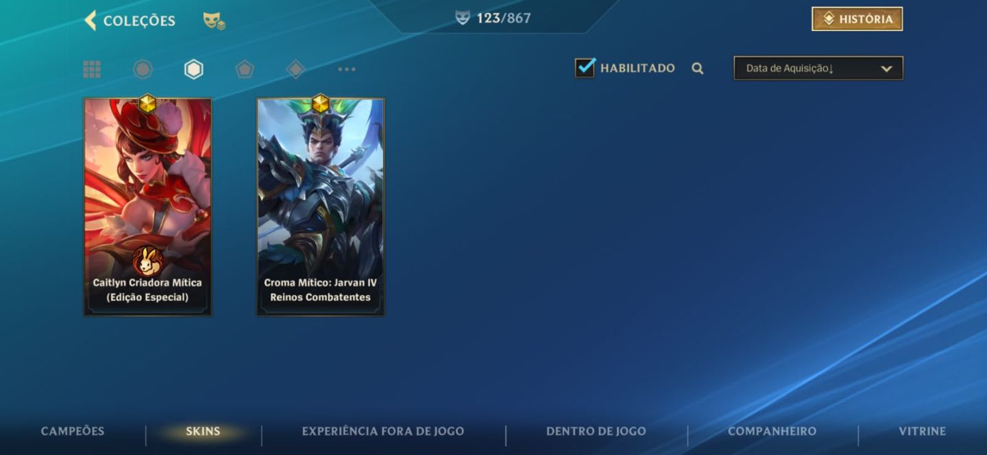 Conta wild rift 123 skins. Maior tier Grão mestre