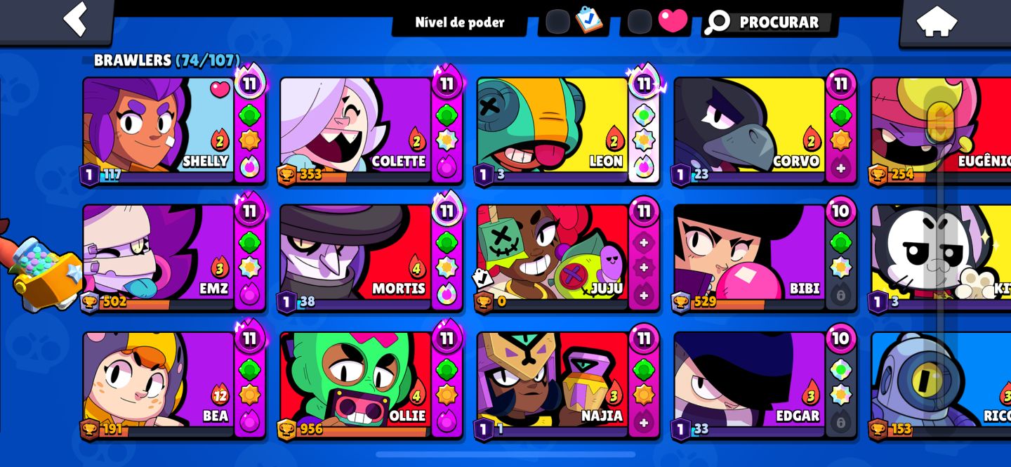 Conta de Brawl(shelly estelar)!