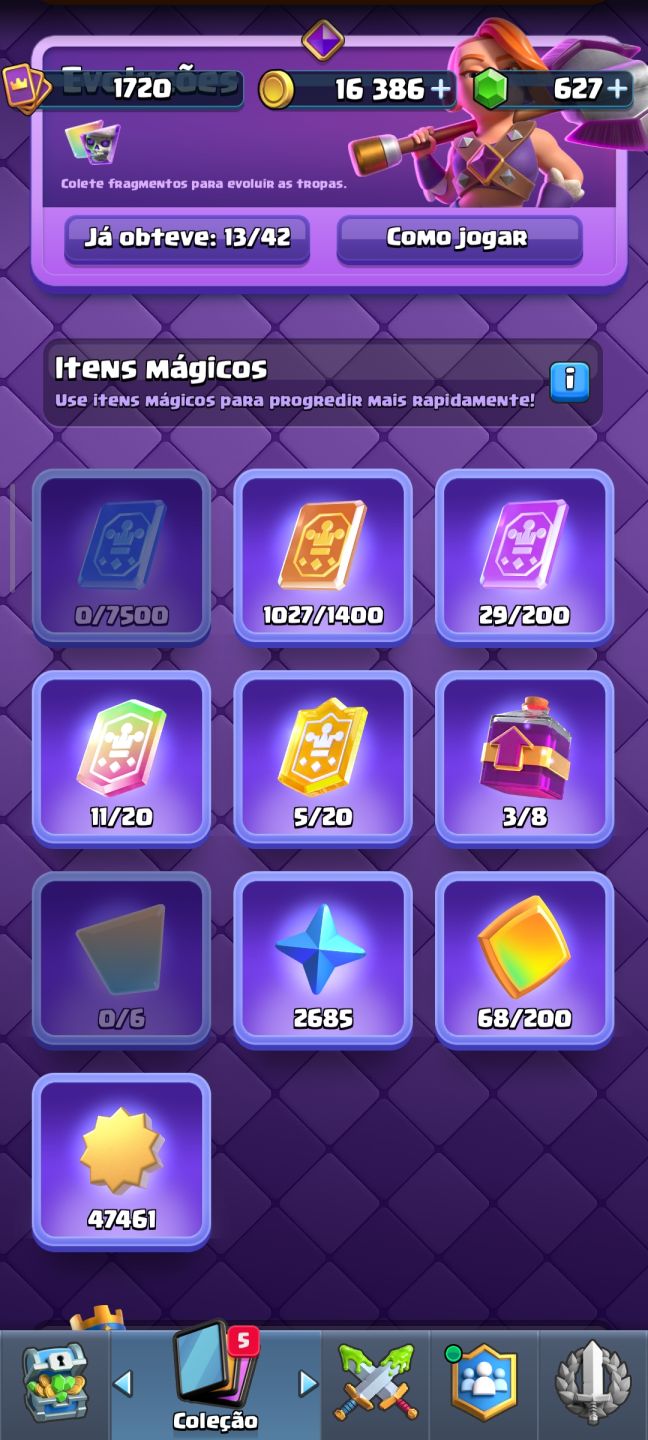 Conta Clash Royale 14500 troféus