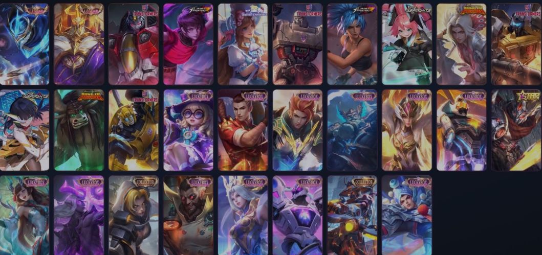 Conta Mobile Legends Mega Colecionador | 491 Skins | 133 Heróis | Legend Johnson