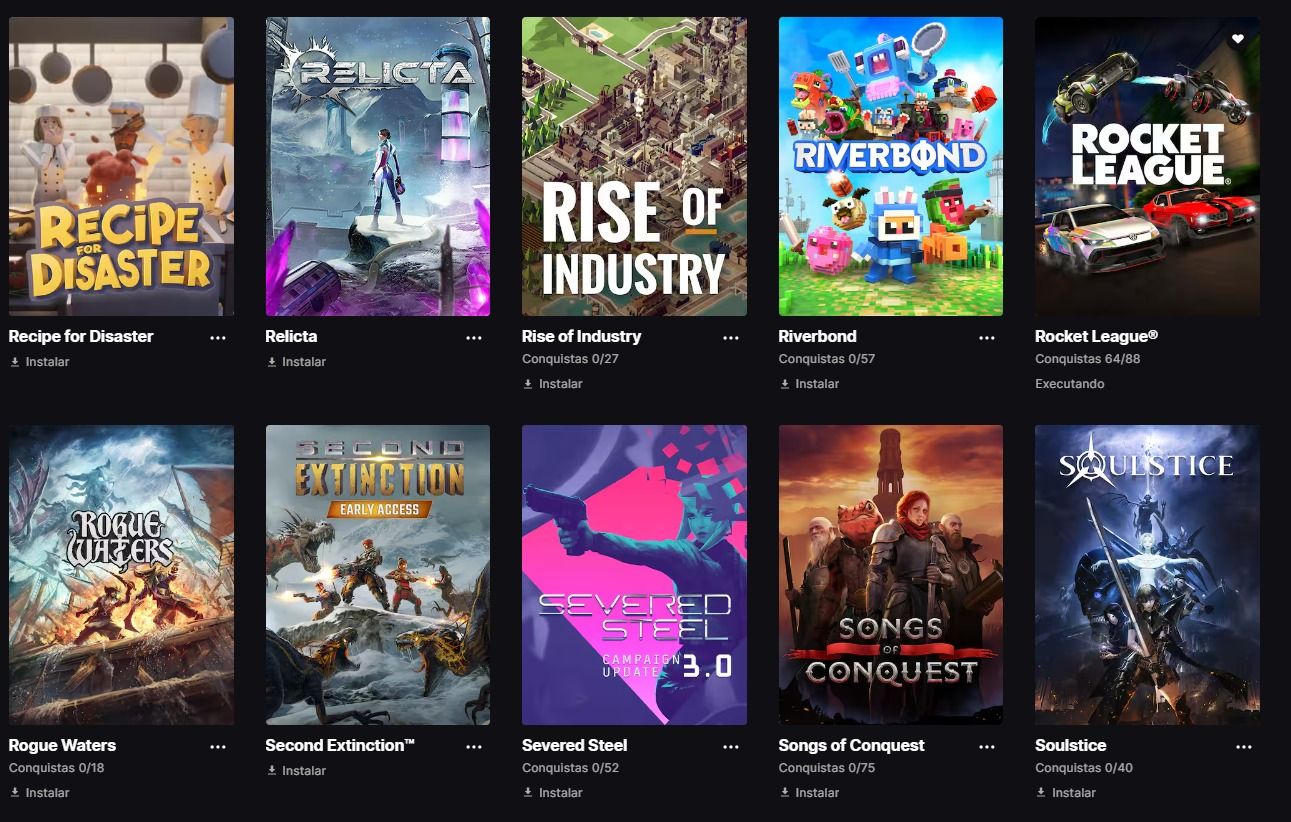 CONTA EPIC, UNICO DONO! + DE 100 JOGOS!