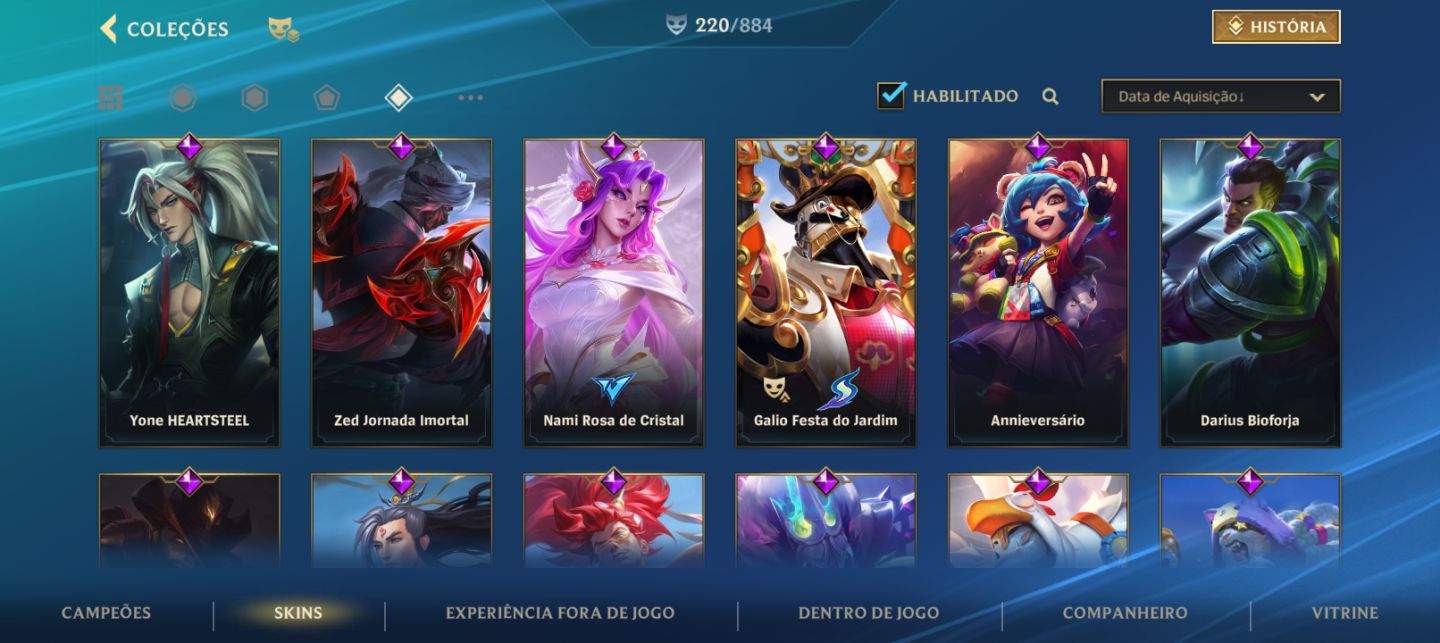CONTA DE WILD RIFT COM YASUO CALIGRAFIA DE PRESTÍGIO!!!
