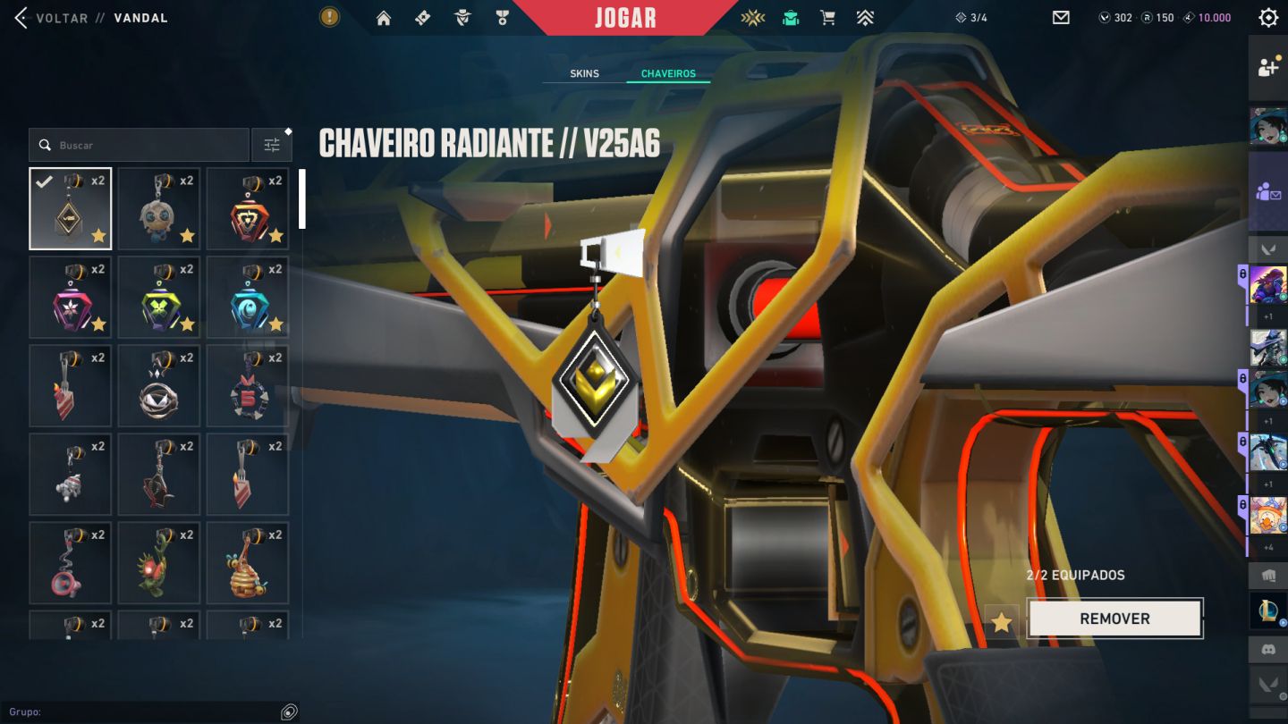 CONTA VALORANT RADIANTE