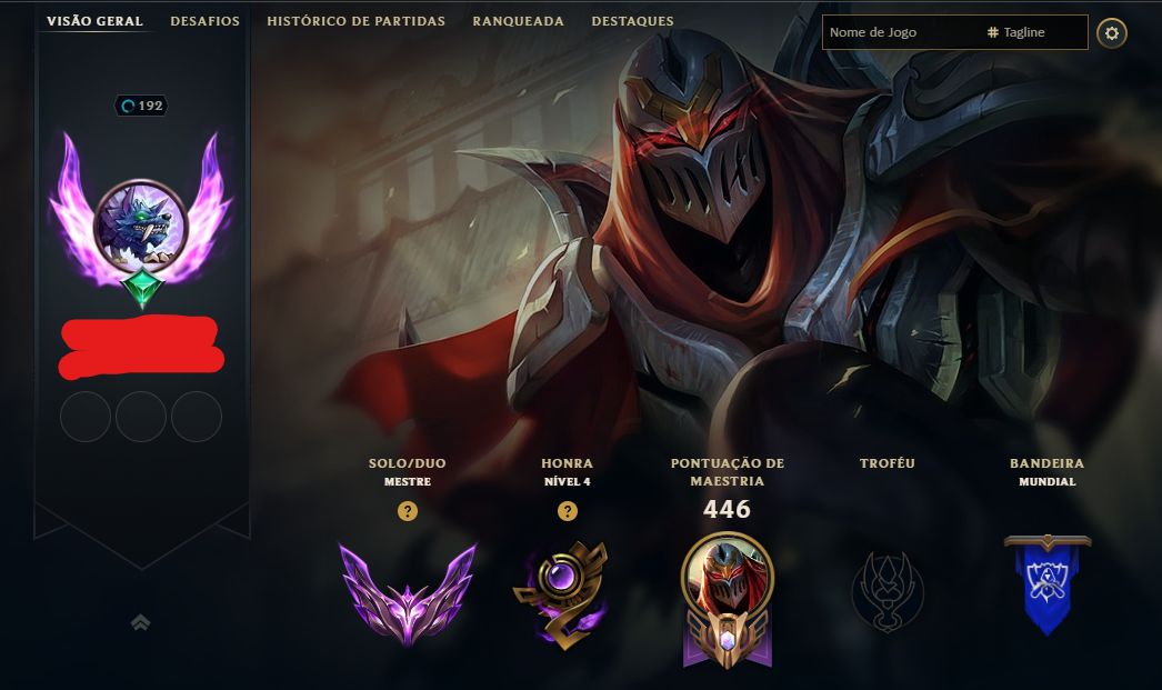 Conta Mestre LOL 61% de WR conta upada a mão, TODOS OS CHAMPS