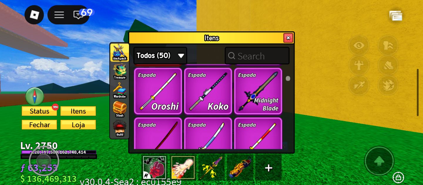 CONTA BLOX FRUIT MUITO UPADA, DIVERSAS FRUTAS PERMANENTES,RAÇAS V4 MUITO MAIS