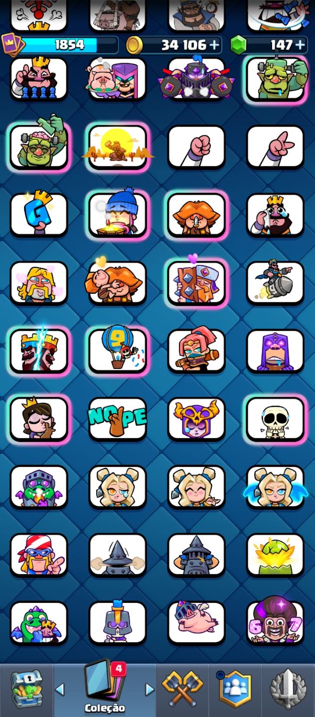 CONTA CLASH ROYALE NÍVEL 16 | 9 CARTAS LVL 16 | 13K TROFÉUS | ARENA 31 | 185 EMO