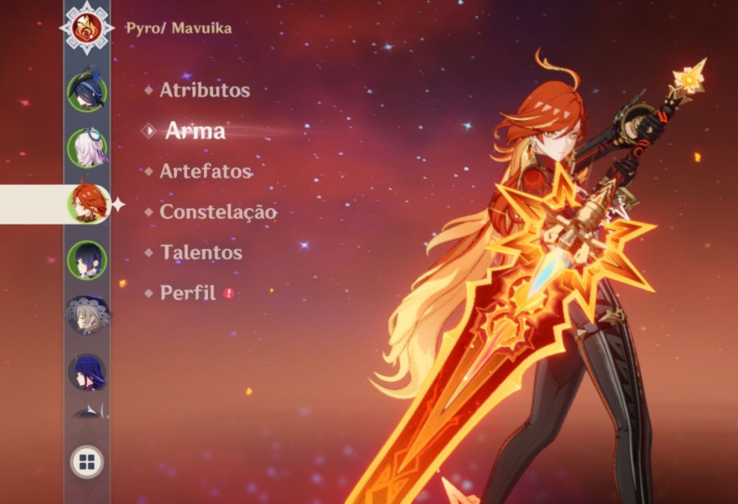 Conta Genshin impact mavuika c1