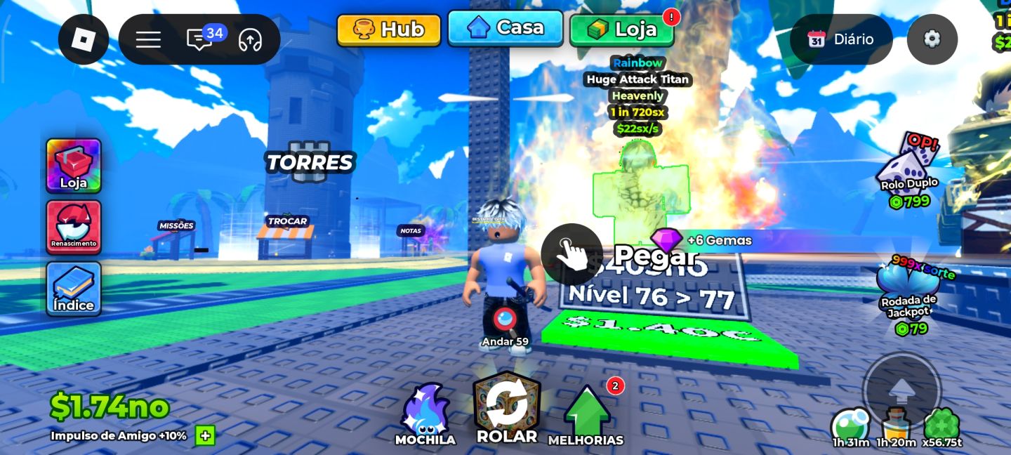 Personagem de 760sx upado