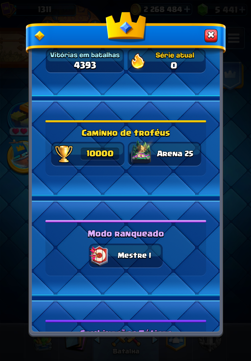 Conta brawl stars + clash royale (30k + 10k)