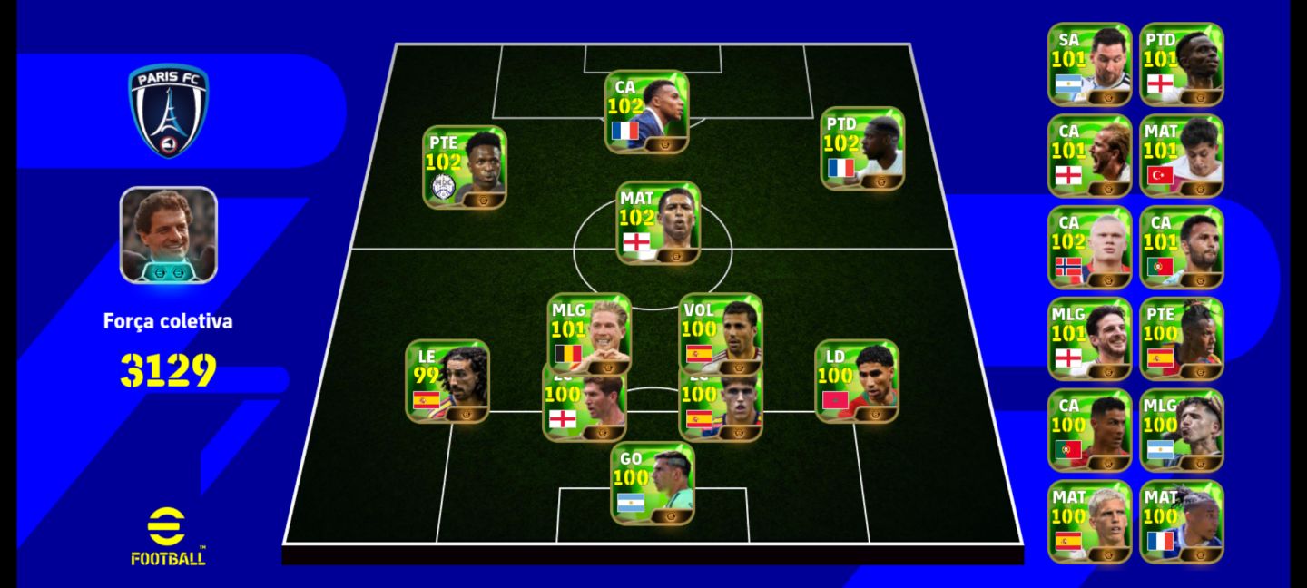 Super conta de colecionador efootball