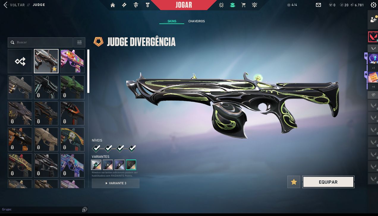 CONTA VALORANT EX IMORTAL ATUAL ASC 3 COM MUITA SKIN