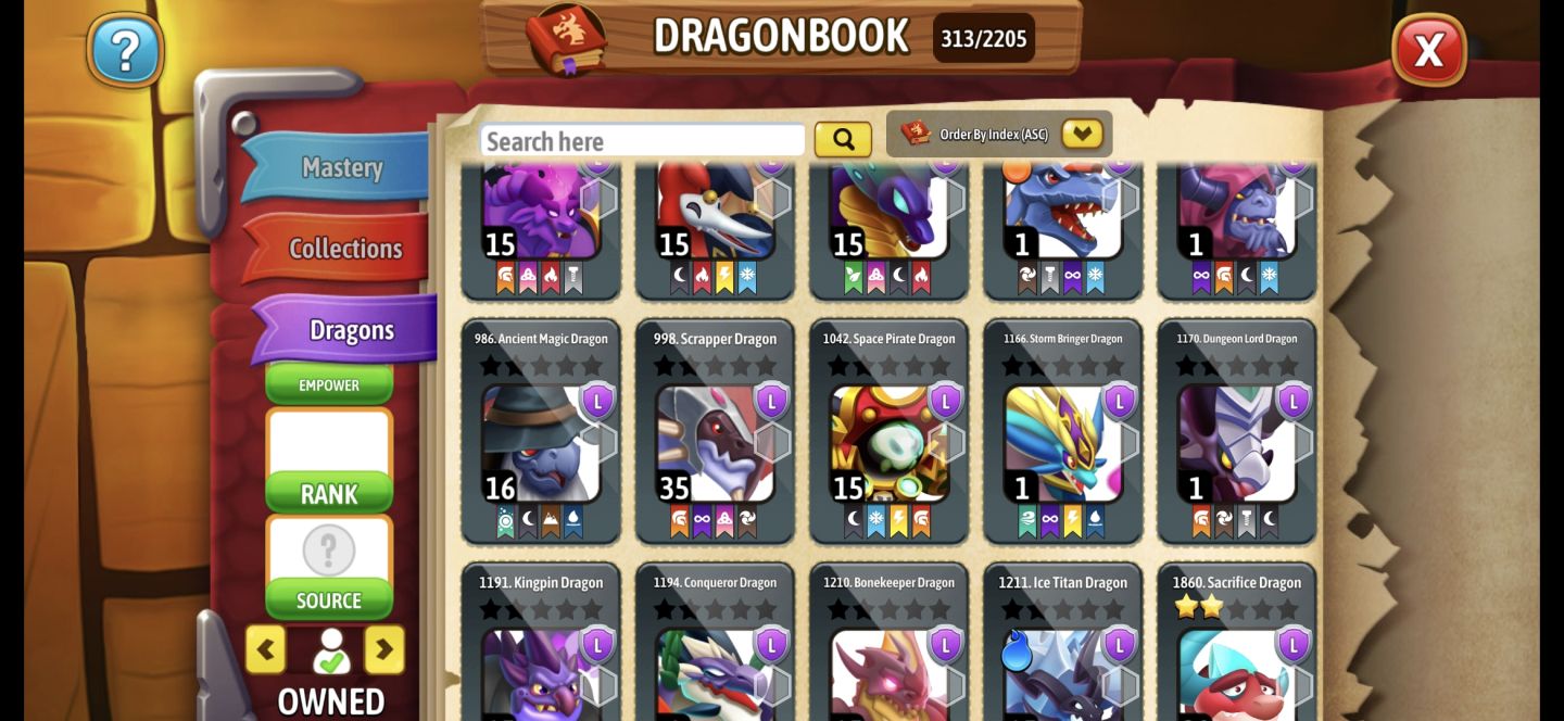 Conta Dragon City antiga lv 60