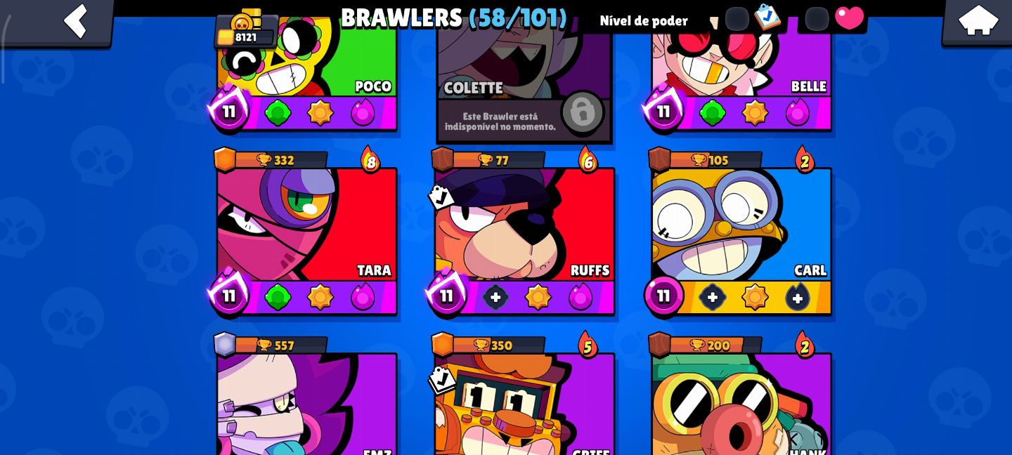 CONTA BRAWL STARS | 8K TROFÉUS|