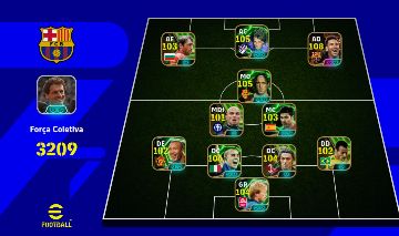 CONTA EFOOTBALL COM MESSI BLITZ 108, TOTTI 105, BATISTUTA, E MAIS BLITZ CURLERS
