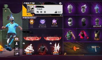 CONTA FREE FIRE RARA NÍVEL 75 PRIME 7 Conta de Free Fire nível 75