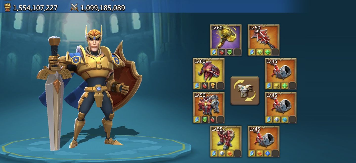 Conta lords mobile 1.500b de poder
