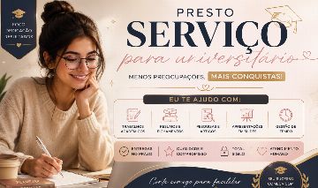 Presto serviço para universitarios