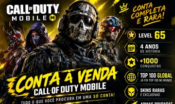 COD Mobile Lv.65 | 4 anos | skins raras | 1000+ conquistas | Top 100 global!