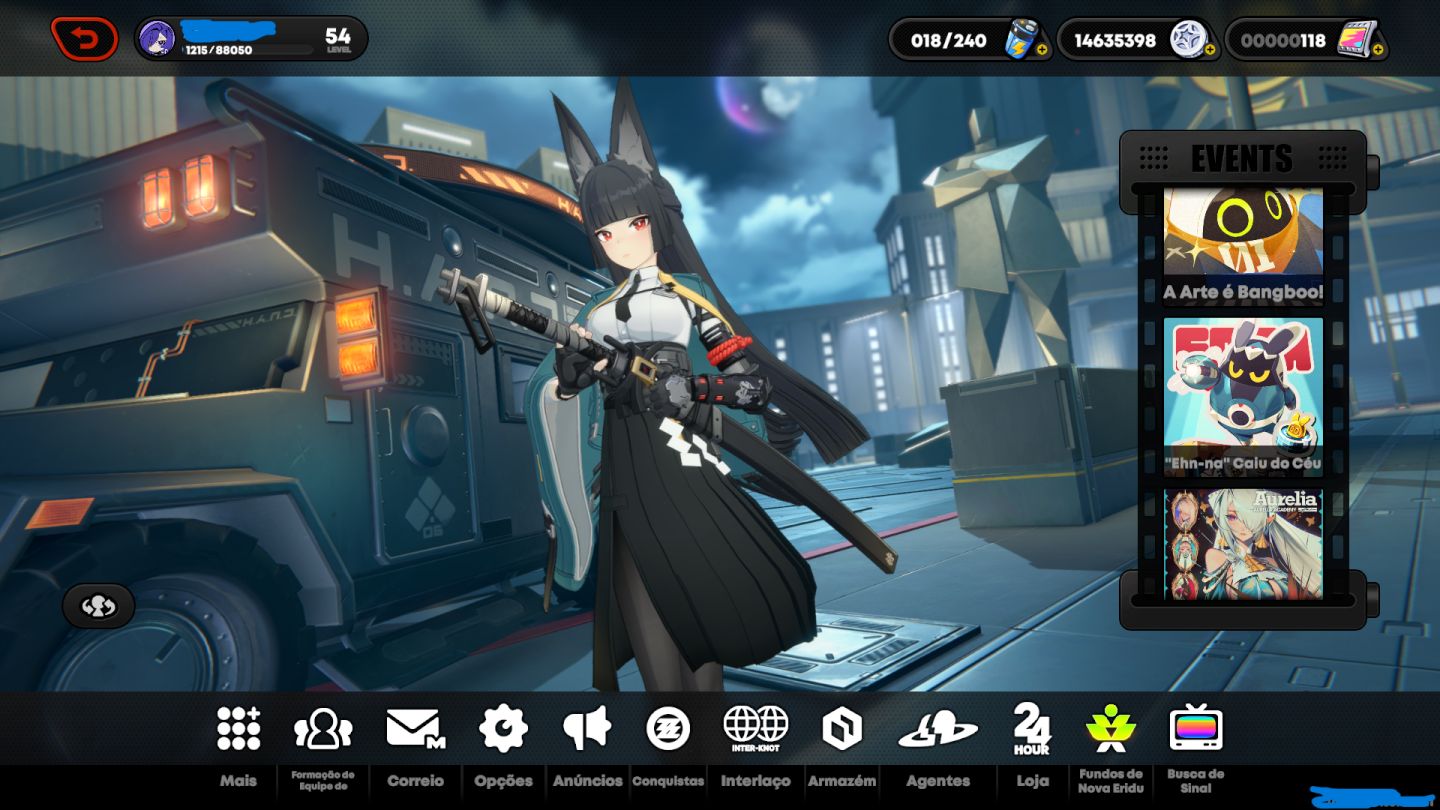 Conta 3 em 1 Zenless Zone Zero, Genshin Impact e Honkai Star Rail