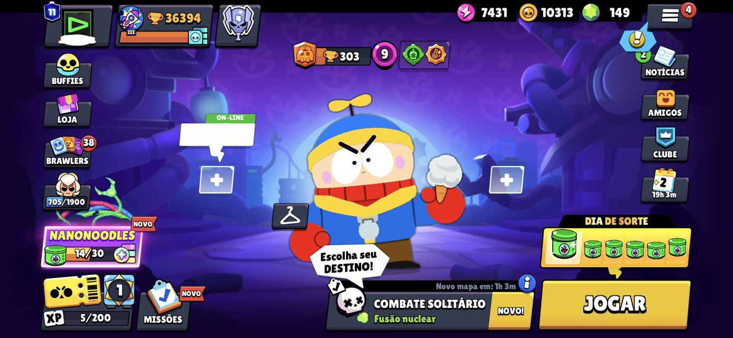 Conta Brawl Stars rara 7 anos